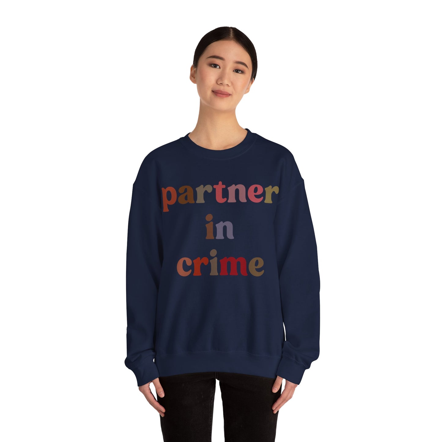 Partner In Crime Sweatshirt, Funny Best Friend Sweatshirt, Matching Besties Sweatshirt, Gift for Best Friend, BFF Sweatshirt, S1286