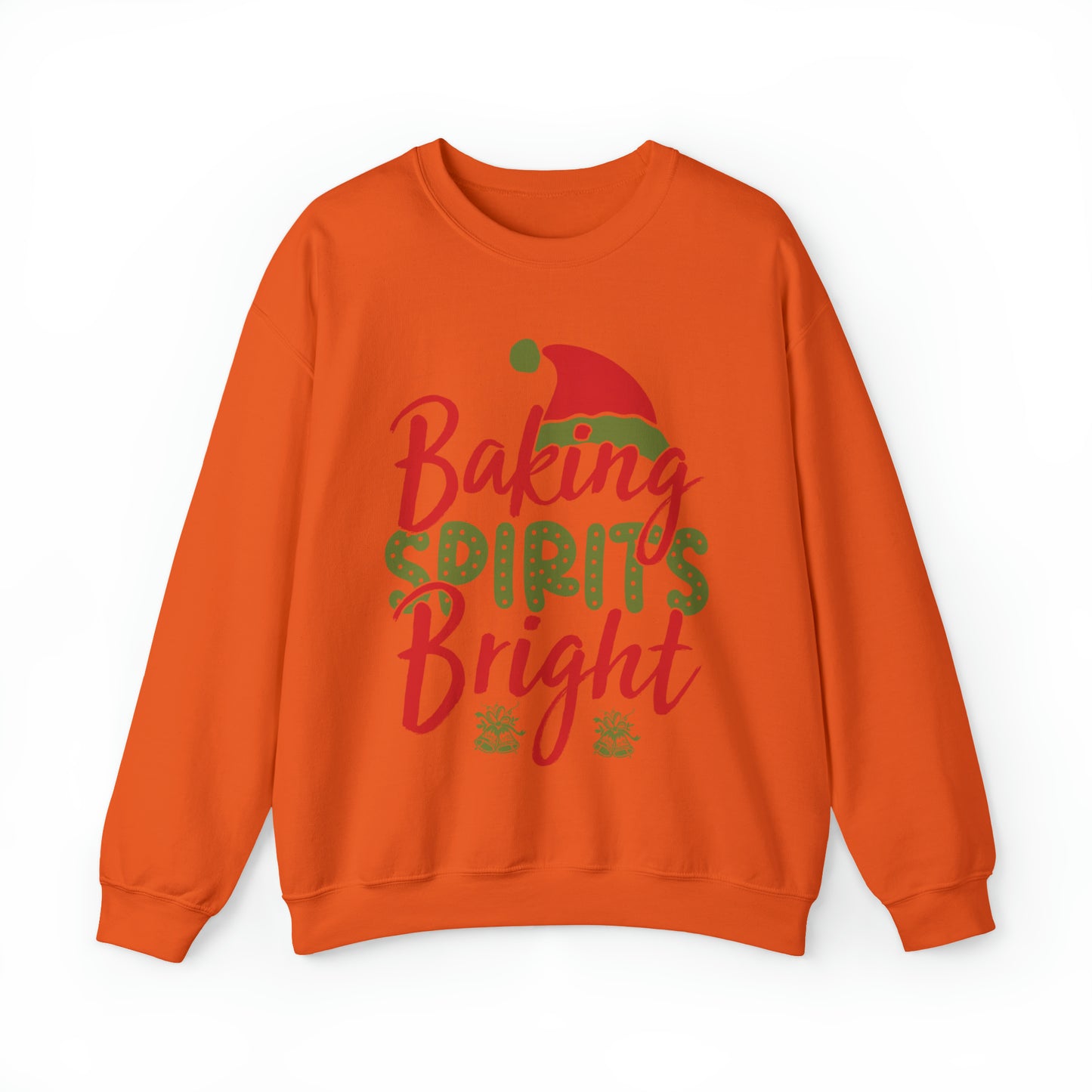 Baking Spirits Bright Sweatshirt, Christmas Cookie Sweatshirt, Funny Baker Sweatshirt, Gift For Cookie Lover, Cute Christmas Cookie, SW927