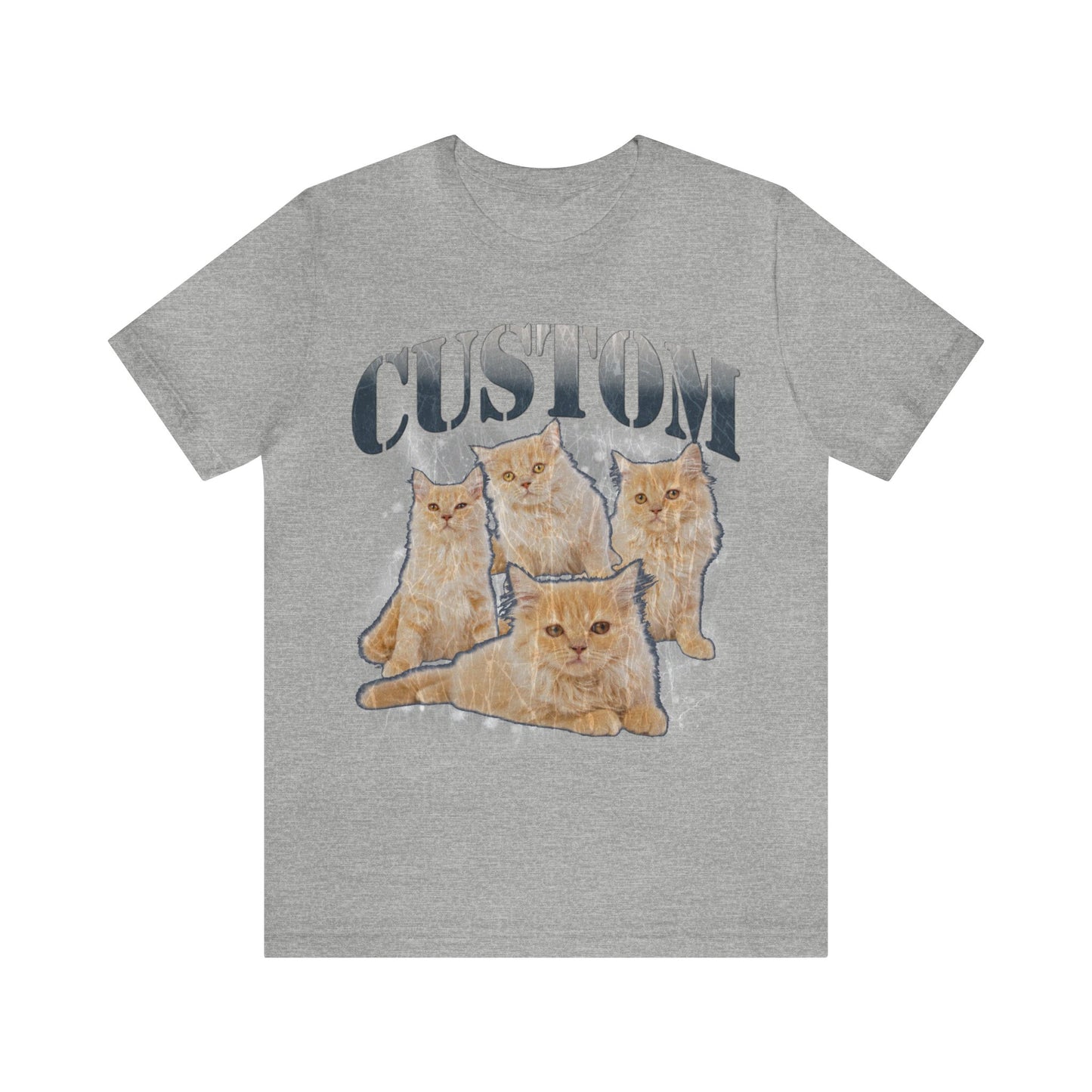 Retro Custom Cat Bootleg Tee, Custom Cat Shirt, Custom Cat Lover Gift, Custom dog portrait, Vintage Funny Cat Shirt, Bootleg Shirt, T1396