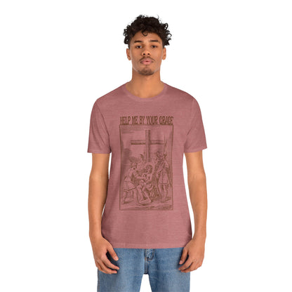 Vintage Antique Religious Biblical Drawing of Jesus Shirt, 10Th or Tenth Station of the Cross Shirt, Way of the Cross Shirt, T1590