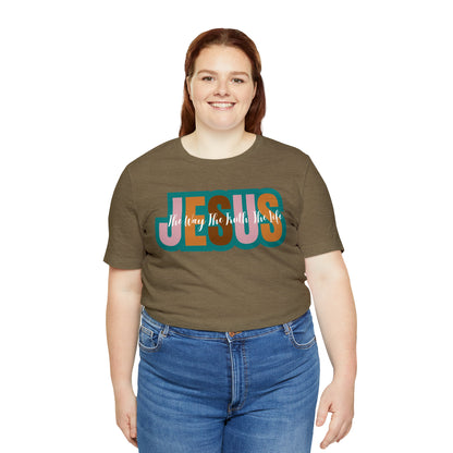 Retro Christian Tshirt, Jesus Tee for Christian Apparel, Christian Shirt for Women, T255