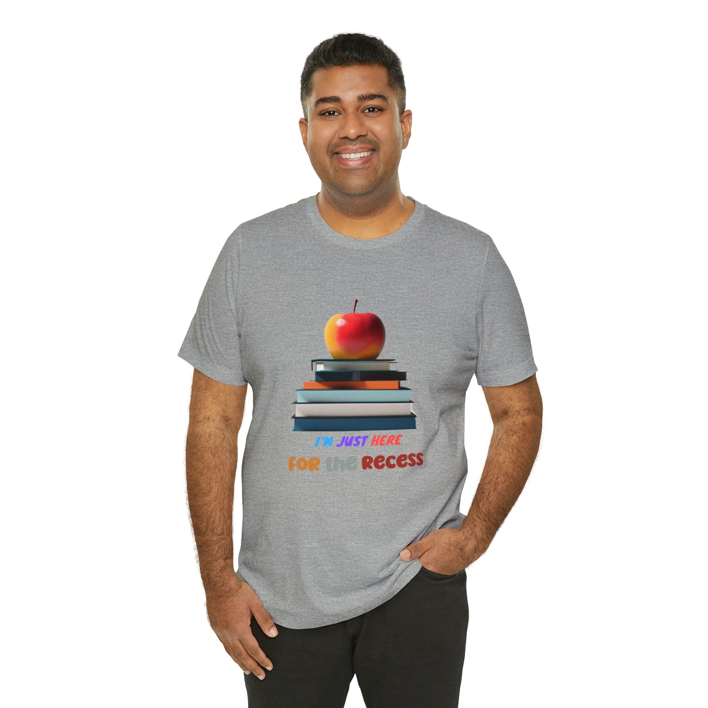 Back to school shirt funny for student, I am just here for the recess, T151