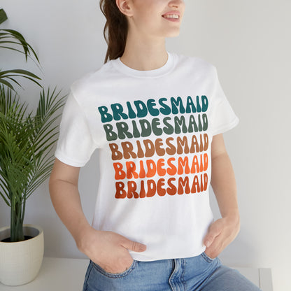 Retro Bridesmaid TShirt, Bridesmaid Shirt for Women, T288