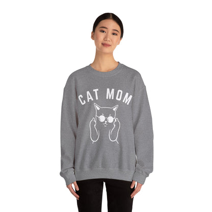 Cat Mom Sweatshirt, Funny Pet Lover Sweatshirt for Her, Cat Mama Sweatshirt for Mom Gift from Kids, Cat T-Sweatshirt Gift for Women, S1111