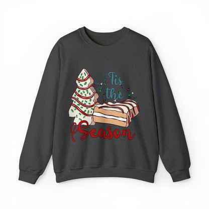 Christmas Tis The Season Sweatshirt, Merry Christmas Shirt, Christmas Tree Sweater, Christmas Tree shirt, Christmas Cake Sweatshirt, S883