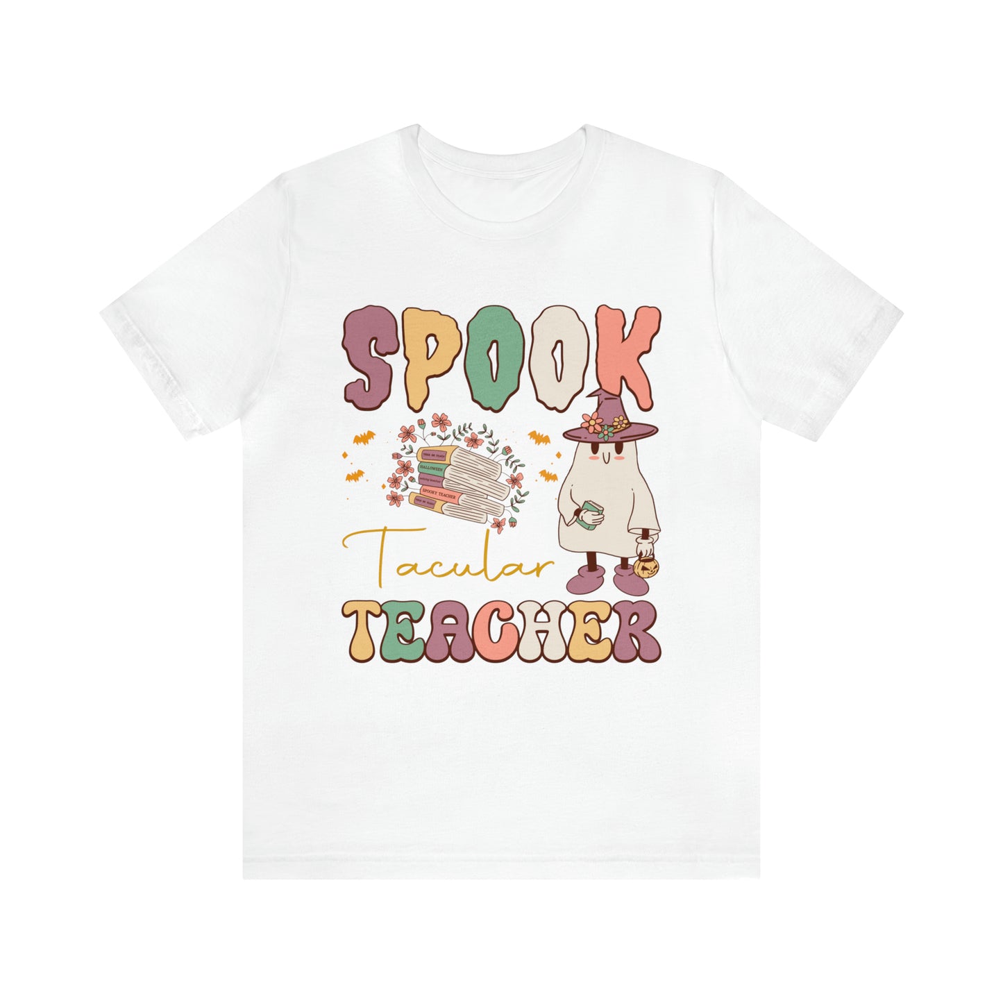 Spook Tacular Teacher Shirt, Spooky Season Tee, Retro Halloween Cowgirl Shirt, Cowgirl Halloween Shirt, Vintage Ghost Shirt, T767