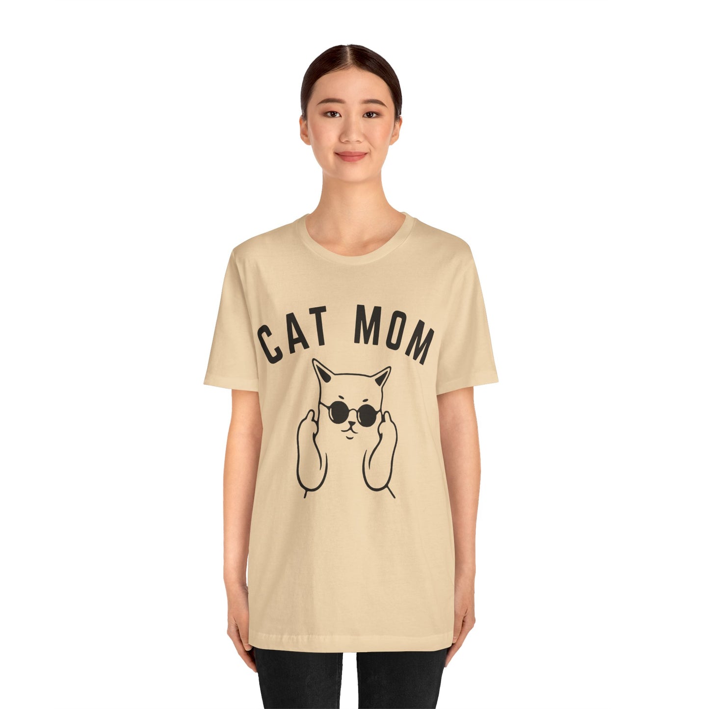 Cat Mom Shirt, Funny Pet Lover Tshirt for Her, Cat Mama T Shirt for Mom Gift from Kids, Cat T-Shirt Gift for Women, Cat Lover Tee, T1111