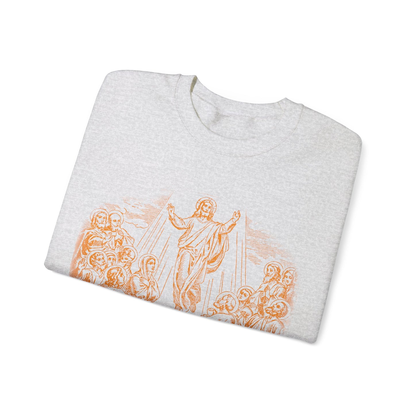 Vintage The Ascent of Jesus Into Heaven On The Fortieth Day After The Resurrection Sweatshirt, Christian gifts, Religious Sweatshirt, S1591