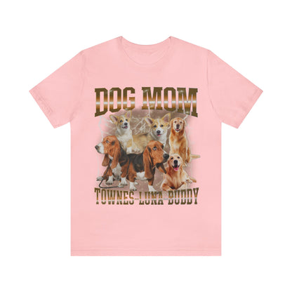 Custom Retro Dog Bootleg Shirt, Dog Mom Shirt, Dog Bootleg Retro 90's Tee, Custom Pet Photo, Custom Pet Portrait, Pet Lovers Gift, T1432