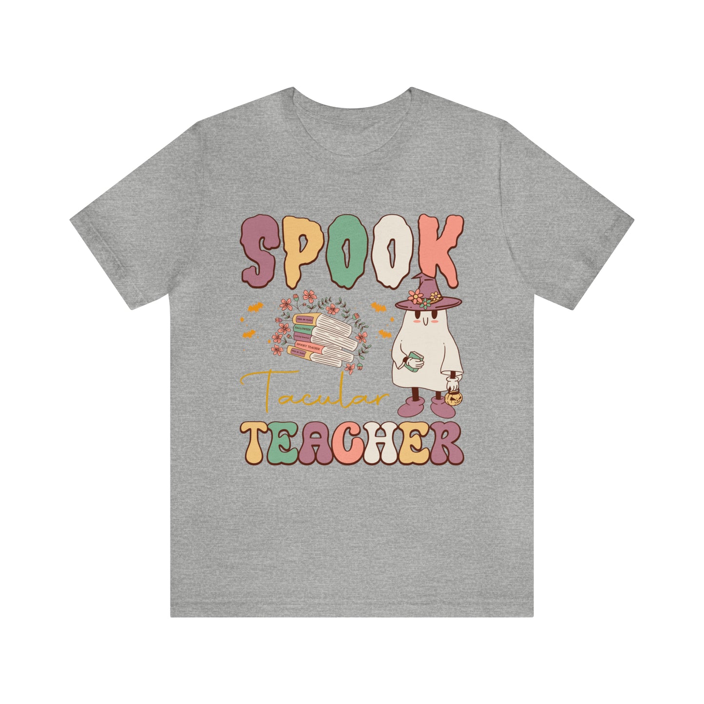 Spook Tacular Teacher Shirt, Spooky Season Tee, Retro Halloween Cowgirl Shirt, Cowgirl Halloween Shirt, Vintage Ghost Shirt, T767