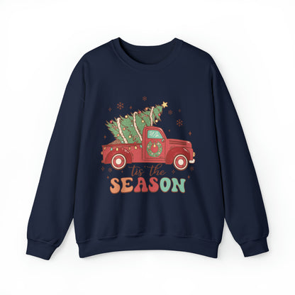 Christmas Tis The Season Sweatshirt, Merry Christmas Shirt, Christmas Tree Sweater, Christmas Tree shirt, Christmas Cake Sweatshirt, S889