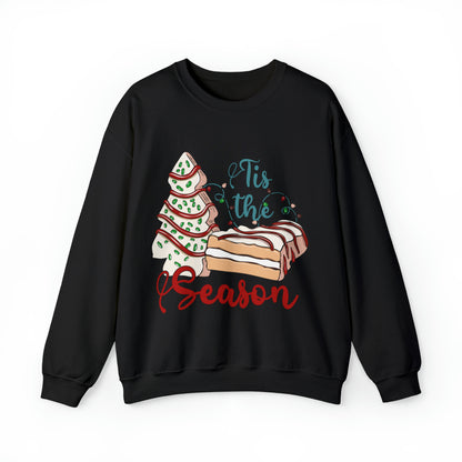 Christmas Tis The Season Sweatshirt, Merry Christmas Shirt, Christmas Tree Sweater, Christmas Tree shirt, Christmas Cake Sweatshirt, S883