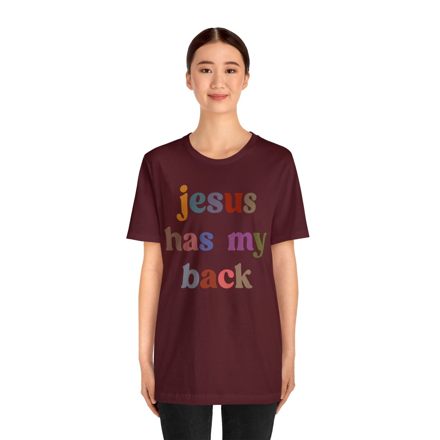 Jesus Has My Back Shirt, Religious Women Shirt, Shirt for Mom, Christian Shirt for Mom, Jesus Lover Shirt, Godly Woman Shirt, T1231