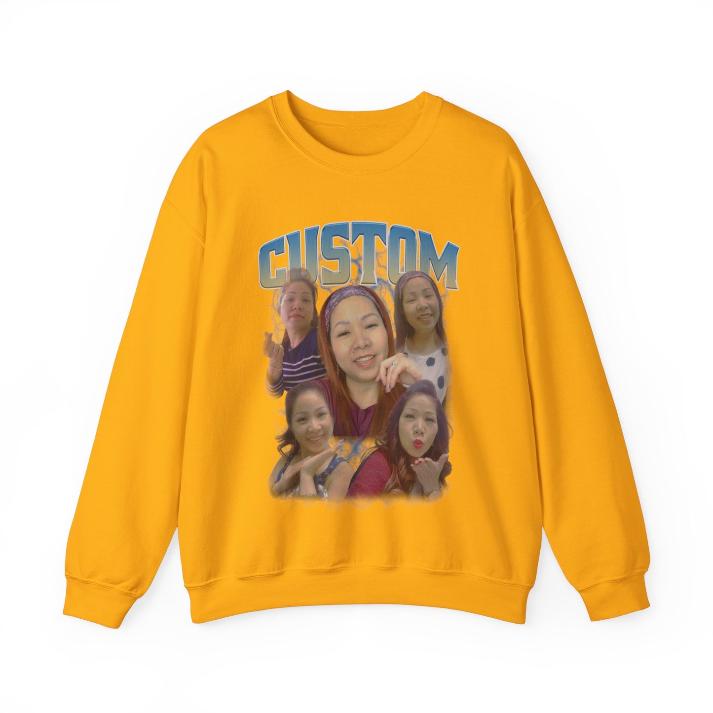 Custom Bootleg Rap Sweatshirt, Vintage Graphic 90s Custom Photo Sweatshirt, Custom Photo Sweatshirt, Sweatshirt Gift For Lover Rap, SW1328