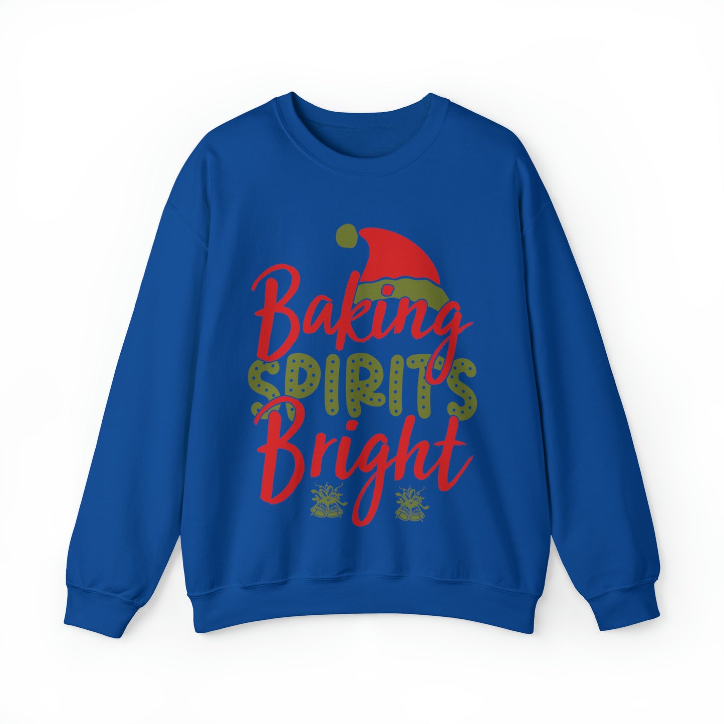 Baking Spirits Bright Sweatshirt, Christmas Cookie Sweatshirt, Funny Baker Sweatshirt, Gift For Cookie Lover, Cute Christmas Cookie, S927