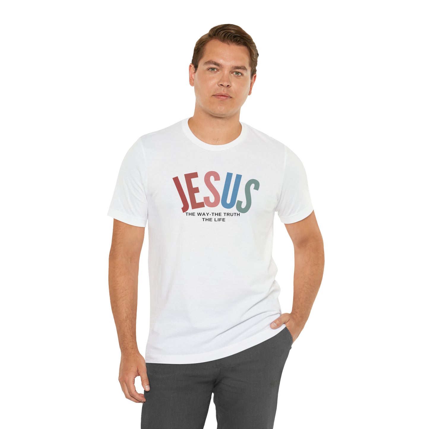 Jesus Tee for Christian Apparel, Jesus The Way The Truth The Life Shirt, Retro Christian Tshirt, T354