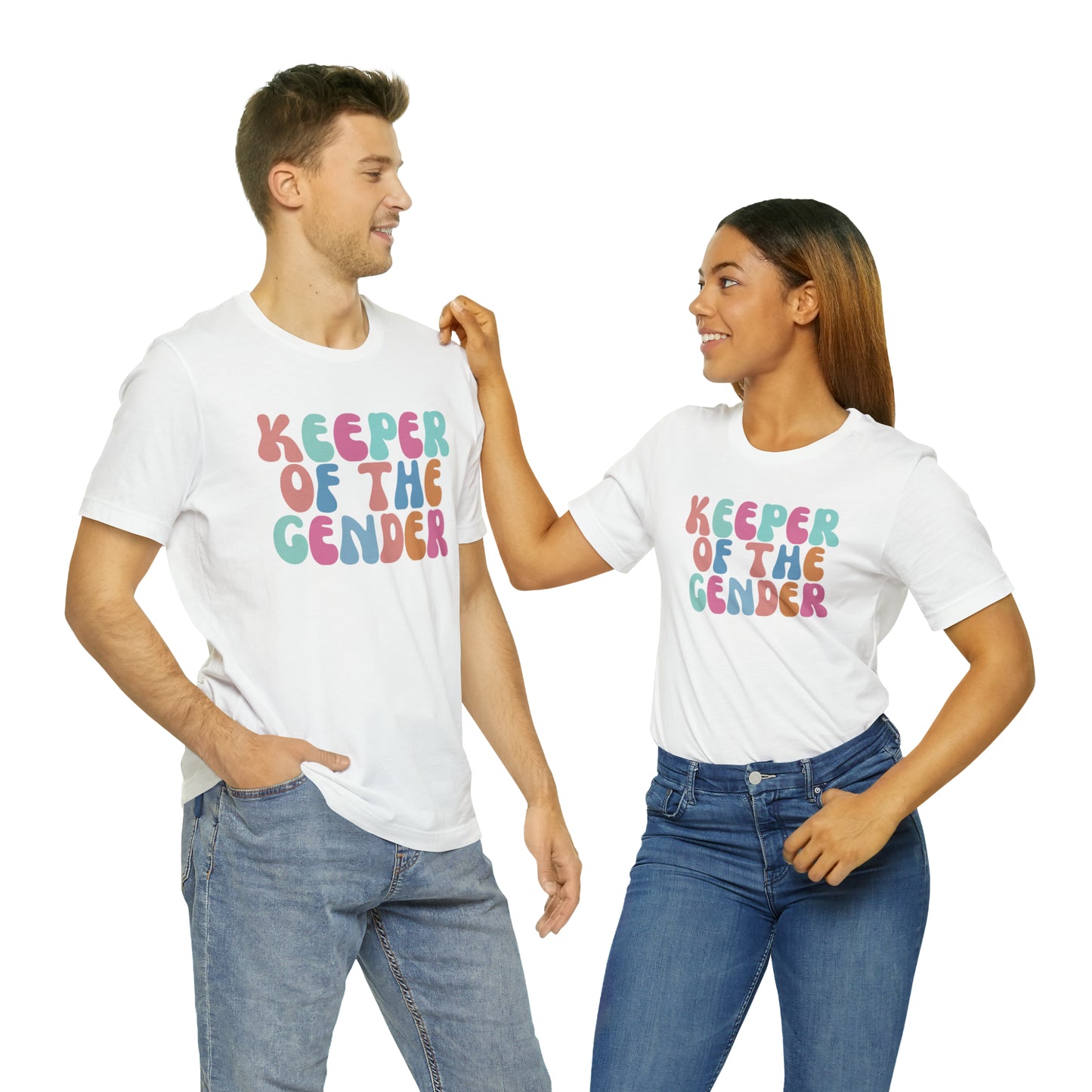 Cute Baby Announcement Shirt for Gender Reveal, Keeper of the Gender Shirt, Gender Reveal Party Tee, T331