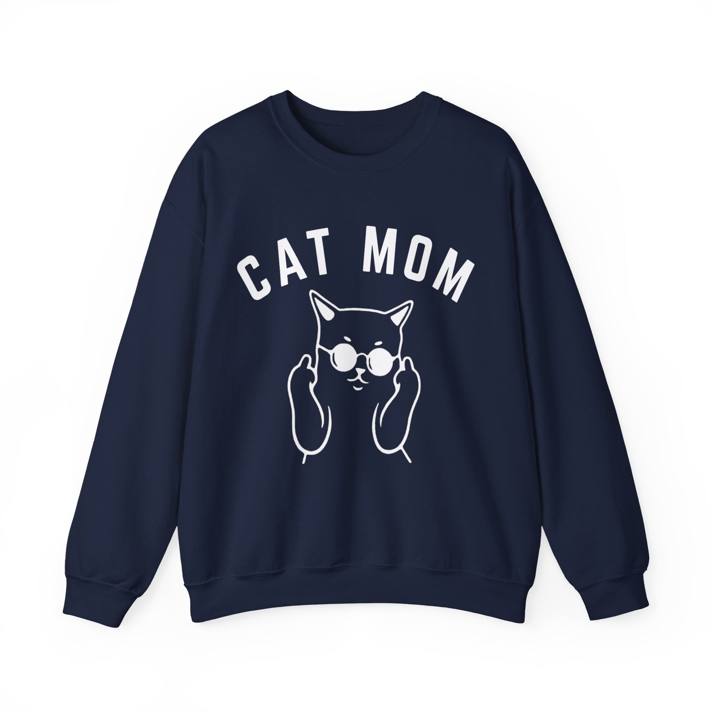 Cat Mom Sweatshirt, Funny Pet Lover Sweatshirt for Her, Cat Mama Sweatshirt for Mom Gift from Kids, Cat T-Sweatshirt Gift for Women, S1111