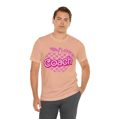 Literacy Coach shirt, Pink Sport Coach Shirt, Colorful Coaching shirt, 90s Cheer Coach shirt, Back To School Shirt, Teacher Gift, T821