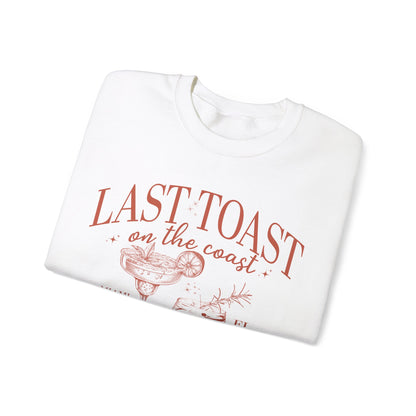 Last Toast on the Coast Beach Bachelorette Party Sweatshirt, Custom Bachelorette Sweatshirt, Personalized Luxury Bachelorette, S1558