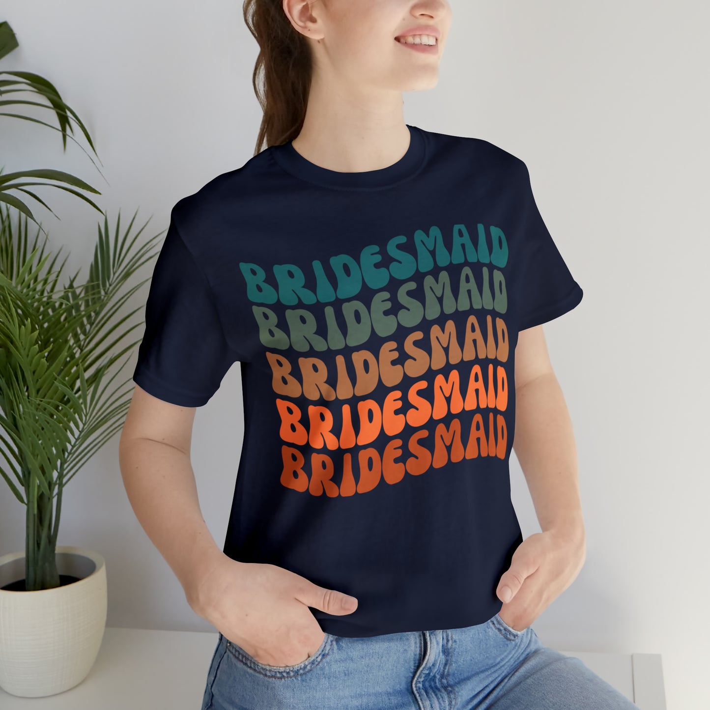 Retro Bridesmaid TShirt, Bridesmaid Shirt for Women, T290