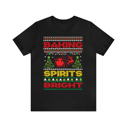 Baking Spirits Bright Shirt, Christmas Cookie Shirt, Funny Baker Shirt, Gift For Cookie Lover, Cute Christmas Cookie, T935