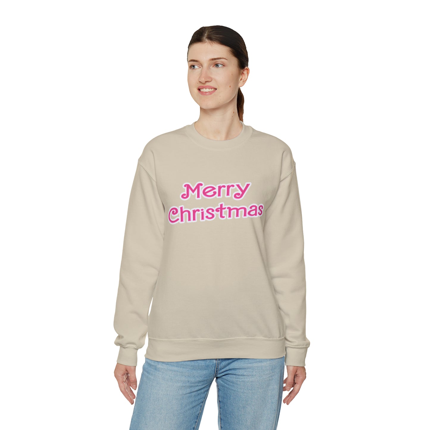 Pink Christmas Sweatshirt, Pink Christmas tree sweatshirt, Pink Doll Christmas, Dreaming of a pink Christmas, Doll sweatshirt, SW910