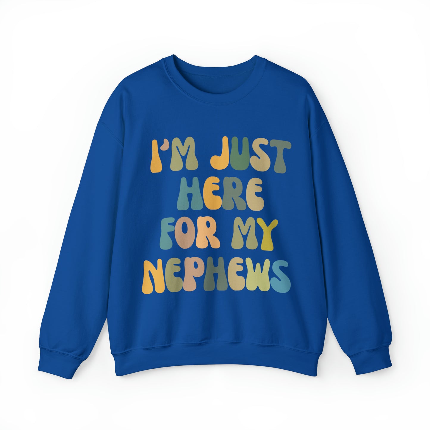 I'm Just Here for My Nephews Sweatshirt, Gift for Cool Aunt, New Auntie Sweatshirt, Funny Aunt Sweatshirt, Favorite Aunt Sweatshirt, S1012