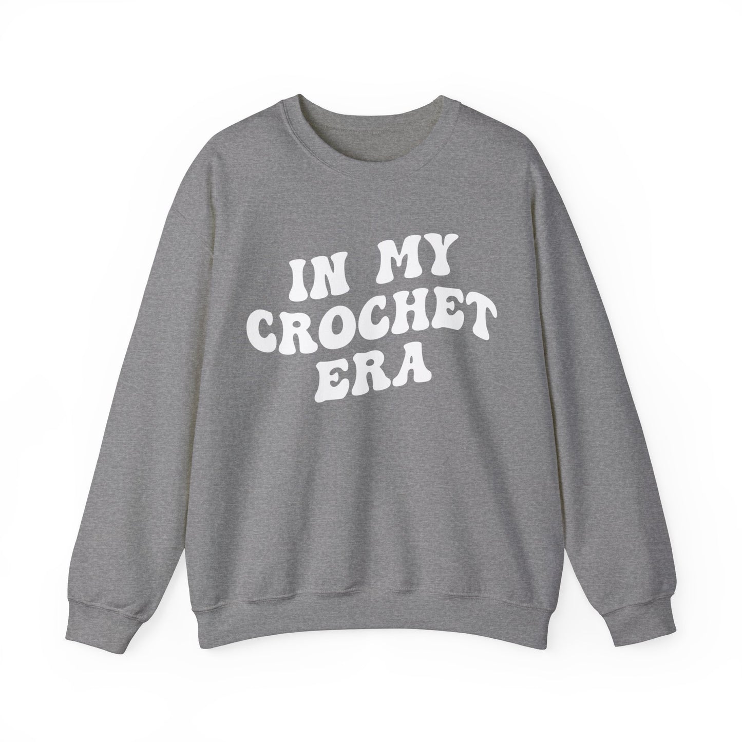 In My Crochet Era Sweatshirt, Gift for Crochet Lover, Crochet Lover Sweatshirt, Knitting Lover Sweatshirt, Crafter Mom Sweatshirt, S1168