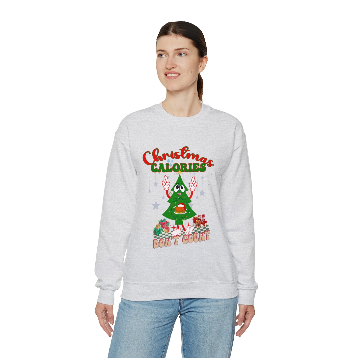 Christmas Calories Don't Count Sweatshirt, Funny Christmas Sweatshirt, Christmas Gift, Xmas calories Sweatshirt, Christmas calories, SW873