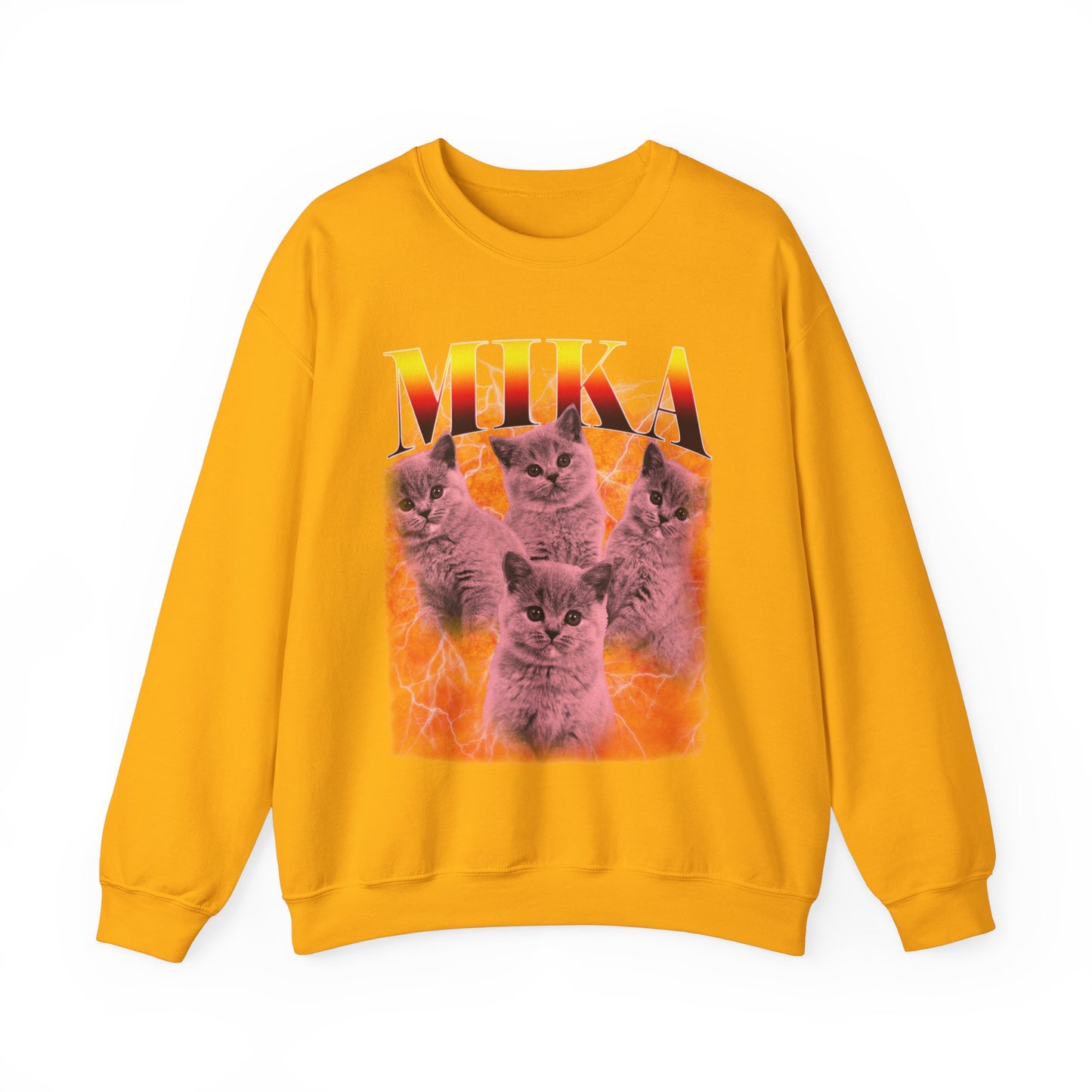 Pet Custom Vintage Sweatshirt, Custom Bootleg Rap Sweatshirt Cat Bootleg Retro 90's Sweatshirt Gift For Her Customize Pet Sweatshirt, SW1332