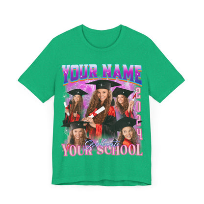 Graduation Party Shirt, Custom Bootleg Rap Tee For Graduation, Custom Graduation Shirt, Custom Photo Graduate Shirt, Senior T-Shirt, T1634