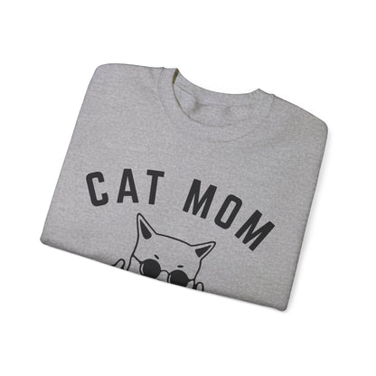 Cat Mom Sweatshirt, Funny Pet Lover Sweatshirt for Her, Cat Mama Sweatshirt for Mom Gift from Kids, Cat T-Sweatshirt Gift for Women, S1111