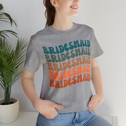 Retro Bridesmaid TShirt, Bridesmaid Shirt for Women, T290