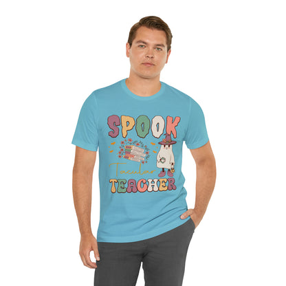 Spook Tacular Teacher Shirt, Spooky Season Tee, Retro Halloween Cowgirl Shirt, Cowgirl Halloween Shirt, Vintage Ghost Shirt, T767