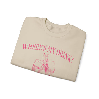 I Gave Birth 21 Years Ago Where's My Drink Sweatshirt, 21st Birthday Party Sweatshirt, 21st Birthday Gift, 21st Birthday Sweatshirt, S1569