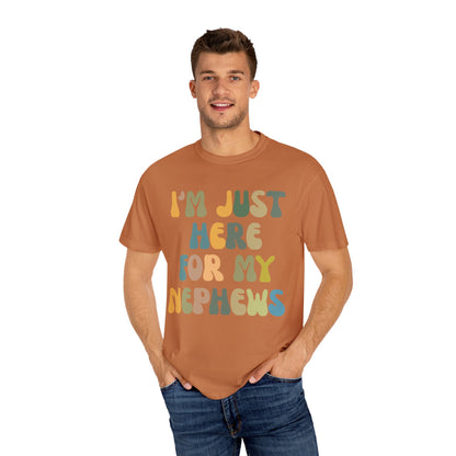 I'm Just Here for My Nephews Shirt, Gift for Cool Aunt, New Auntie Shirt, Best Aunt Shirt, Funny Aunt Shirt, Favorite Aunt Shirt, CC1012