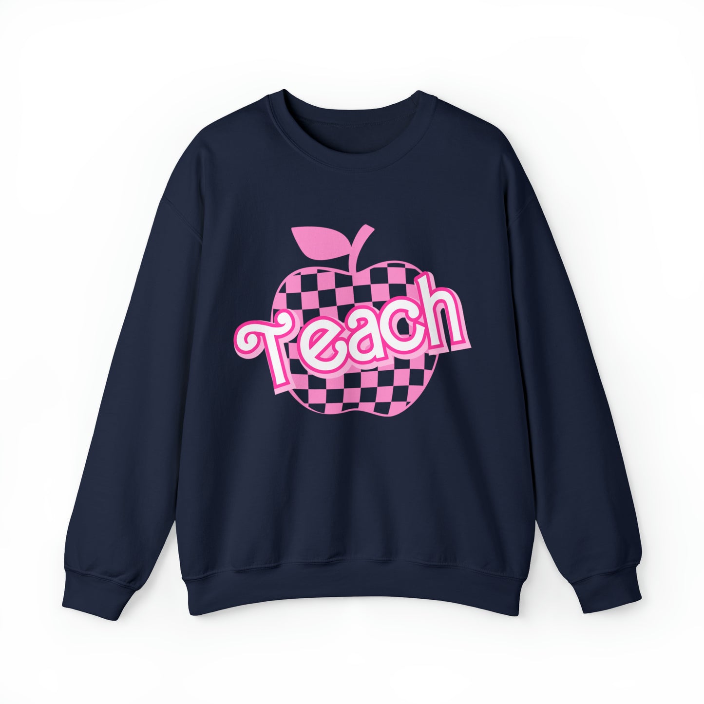 My Job is Teach Sweatshirt, Trendy Teacher Sweatshirt, Retro Back to school, Teacher Appreciation, Checkered Teacher Sweatshirt, S738