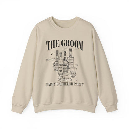 The Groom Bachelor Party Sweatshirt, Groomsmen Sweatshirt Custom Bachelor Party Gifts Funny Bachelor Sweatshirt Group Sweatshirt, 2 S1555 UK