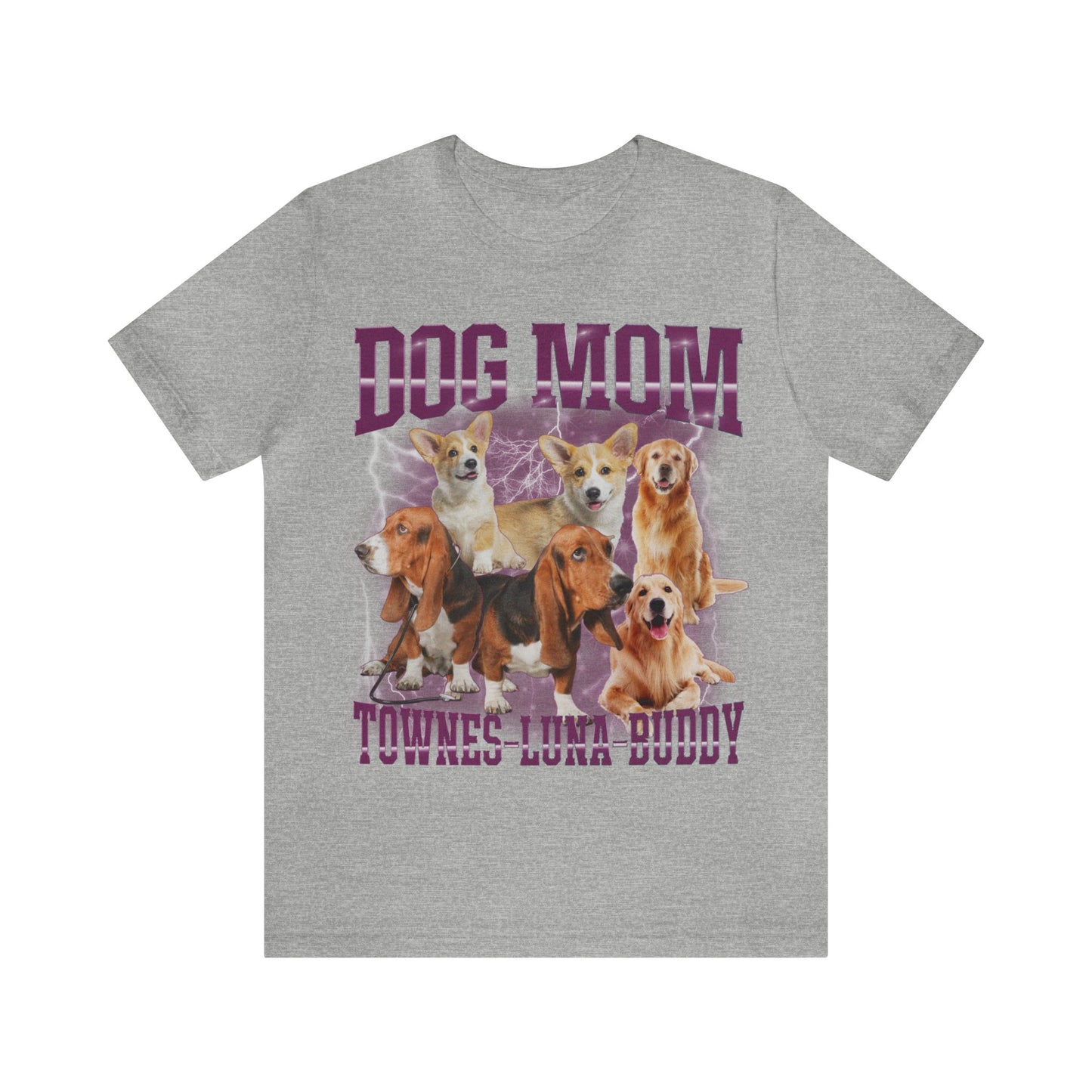 Custom Retro Dog Bootleg Shirt, Dog Mom Shirt, Dog Bootleg Retro 90's Tee, Custom Pet Photo, Custom Pet Portrait, Pet Lovers Gift, T1435