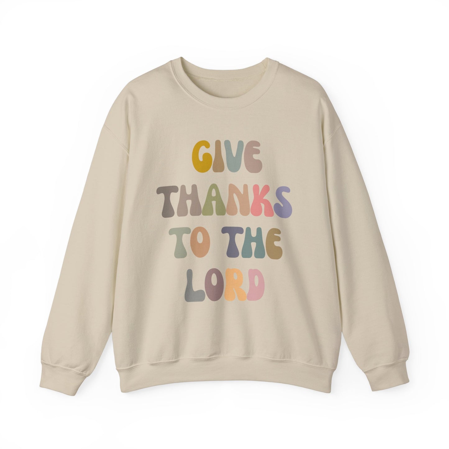 Give Thanks To The Lord Sweatshirt, Jesus Lover Sweatshirt, Godly Woman Sweatshirt, Christian Shirt for Mom, Religious Mom Sweatshirt, S1321