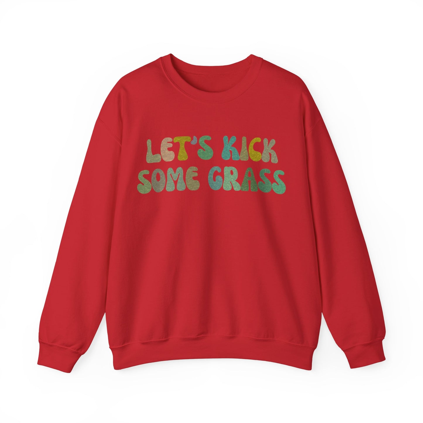 Let's Kick Some Grass Sweatshirt, Sports Women Sweatshirt, Shirt for Soccer Player, Soccer Player Sweatshirt, Game Day Sweatshirt, S1456