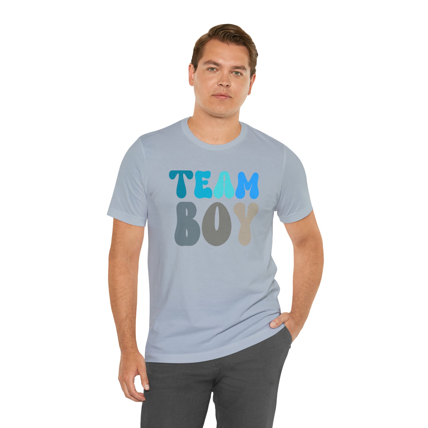 Cute Baby Announcement Shirt for Gender Reveal, Team Boy Shirt for Gender Reveal, Gender Announcement Gift for Her, T398