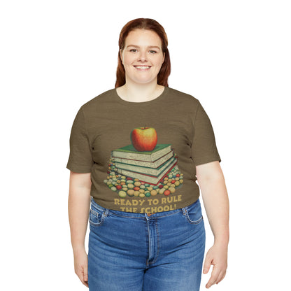 Back to school shirt funny for student - Ready to rule the school, T152