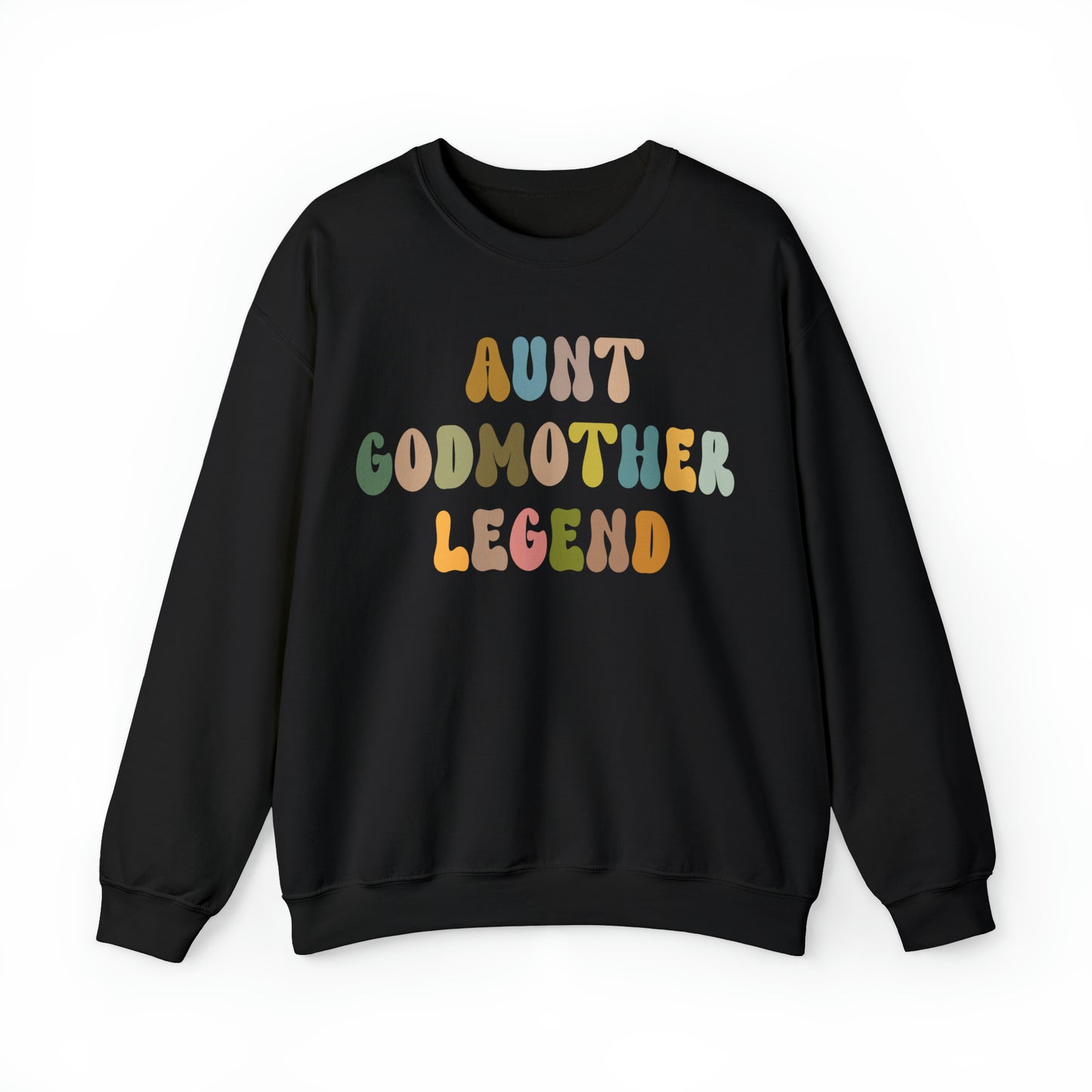 Aunt Godmother Legend Sweatshirt, Cute Godmother Gift from Goddaughter, Godmother Proposal , Retro Godmother Gift for Baptism, S1033