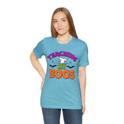 Teaching My Boos Shirt, Spooky Season Tee, Retro Halloween Cowgirl Shirt, Cowgirl Halloween Shirt, Vintage Ghost Shirt, T769