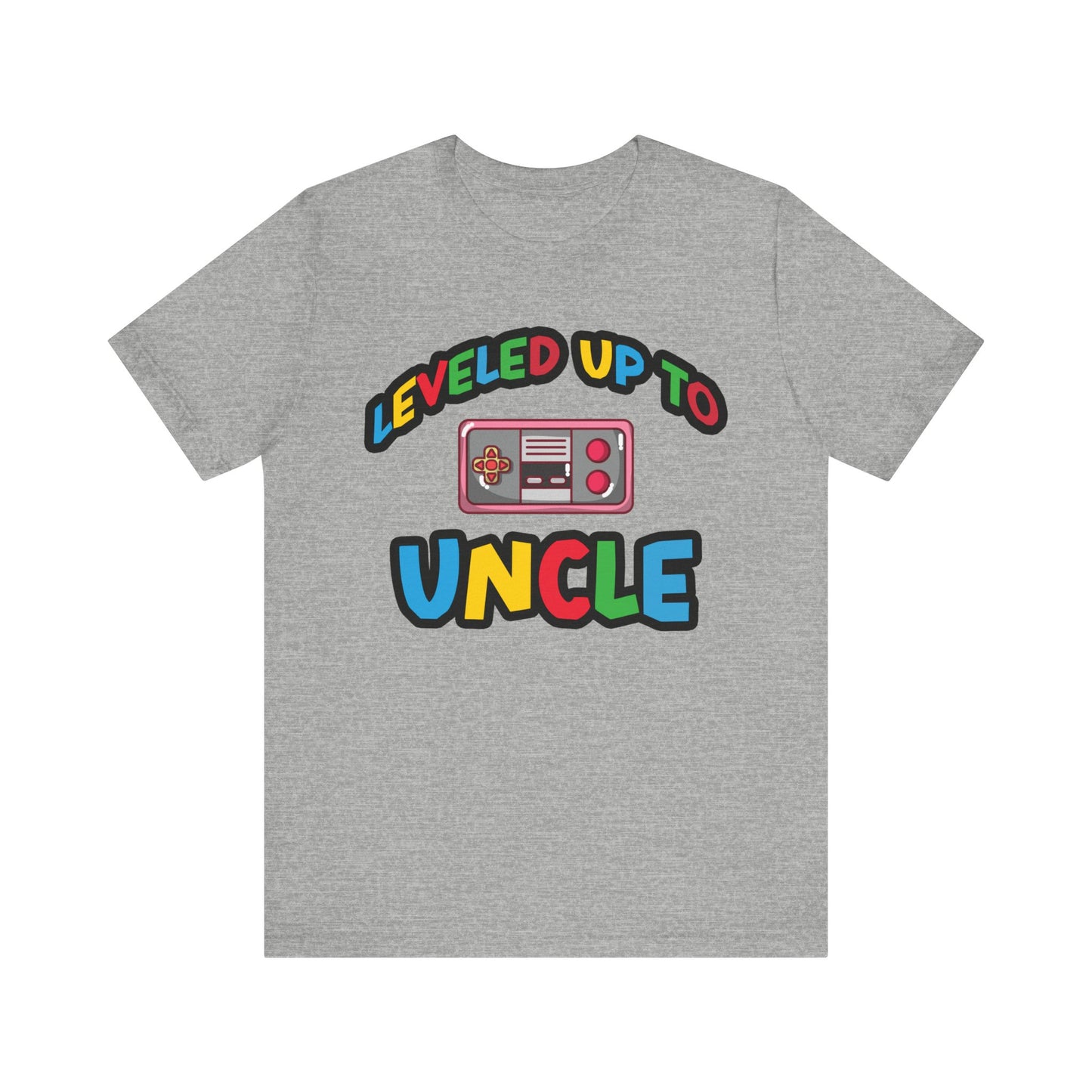 Leveled Up to Uncle Shirt, Funny Gamer T-Shirt for New Uncle, Pregnancy Announcement TShirt for Uncle, Funny Gift for Uncle to Be, T1499