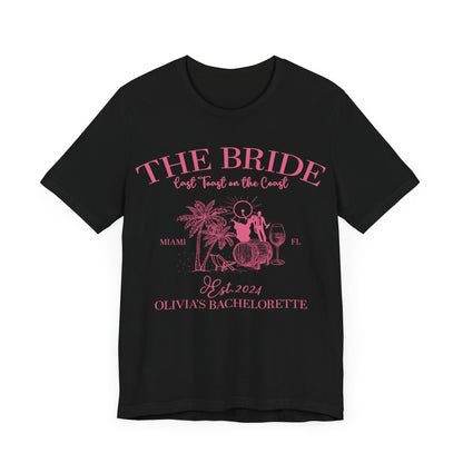 Last Toast on the Coast Beach Bachelorette Party Shirt, Custom Bachelorette Shirts, Bride Shirt, Bridesmaids Shirt, Social Club Shirt, T1604