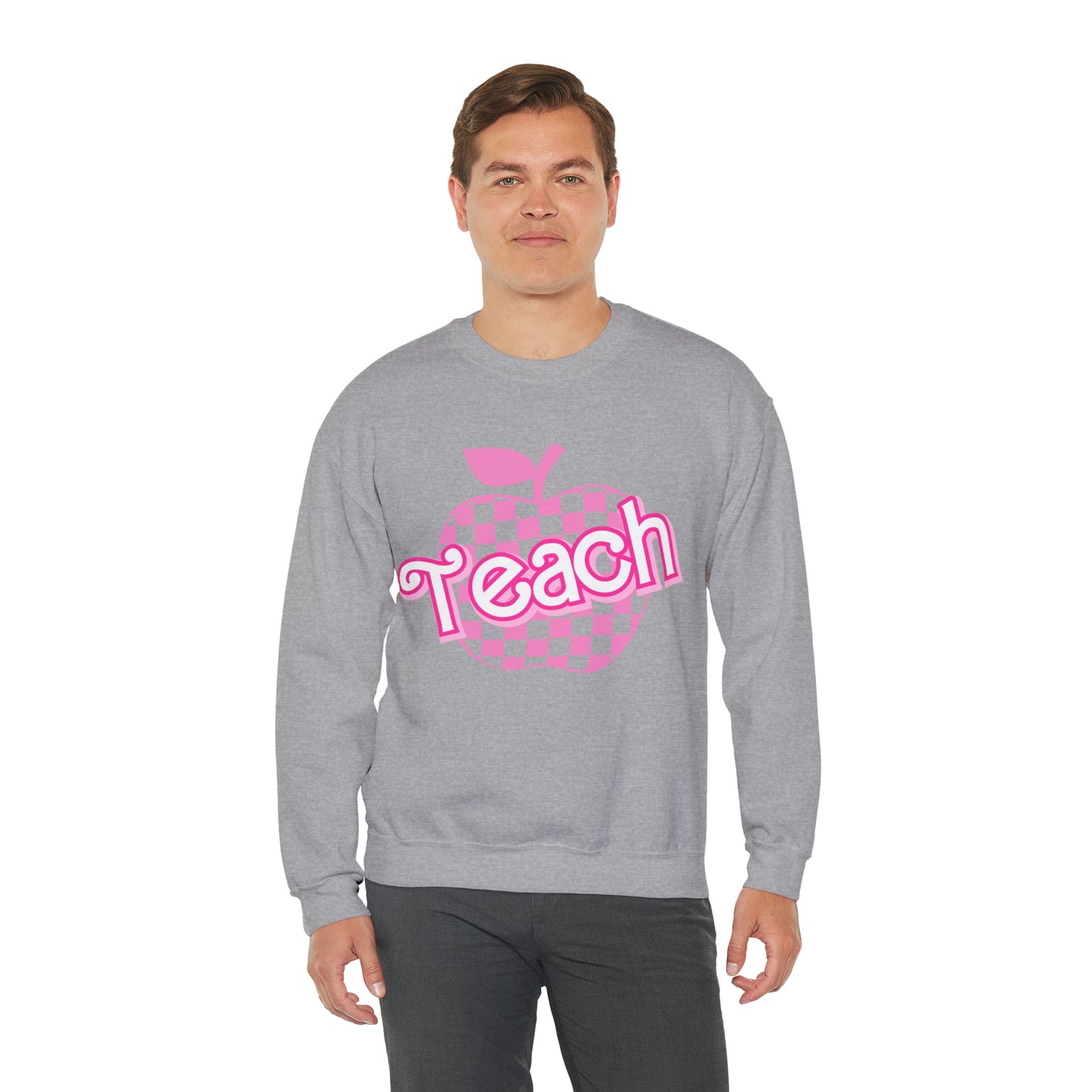 My Job is Teach Sweatshirt, Trendy Teacher Sweatshirt, Retro Back to school, Teacher Appreciation, Checkered Teacher Sweatshirt, S738