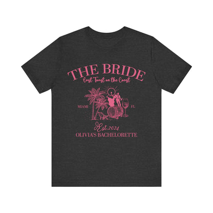 Last Toast on the Coast Beach Bachelorette Party Shirt, Custom Bachelorette Shirts, Bride Shirt, Bridesmaids Shirt, Social Club Shirt, T1604